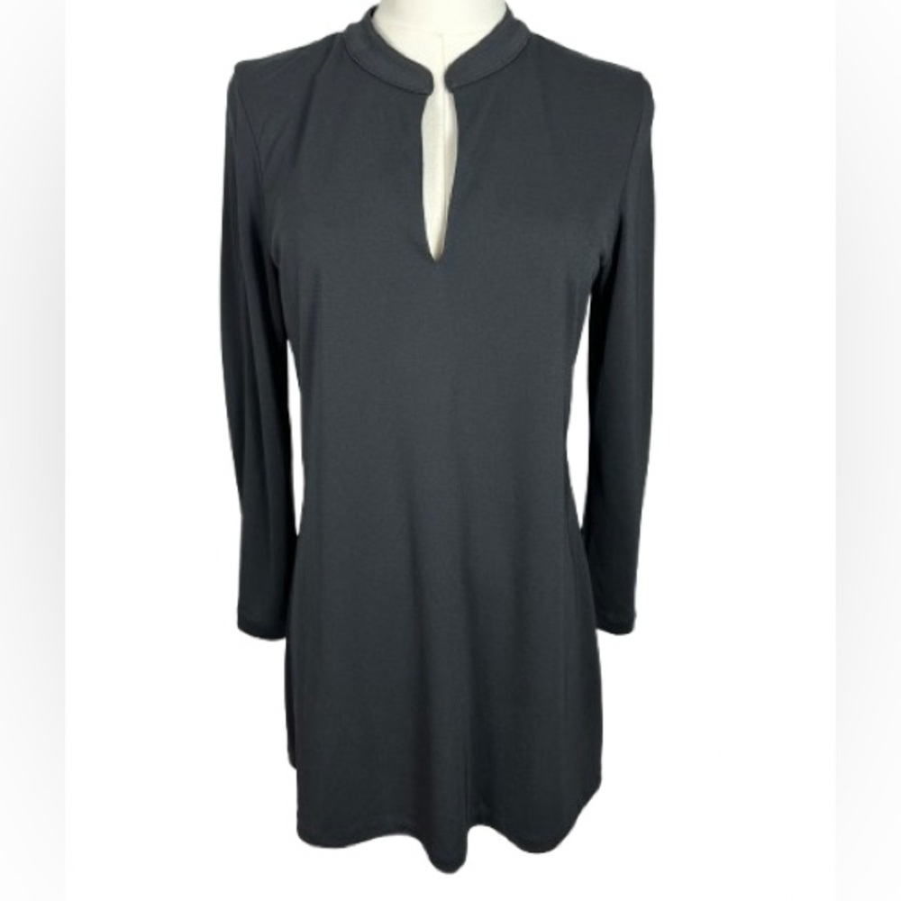 🌟SALE🌟 Black Long Sleeve Keyhole Tunic